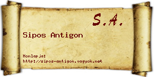Sipos Antigon névjegykártya
